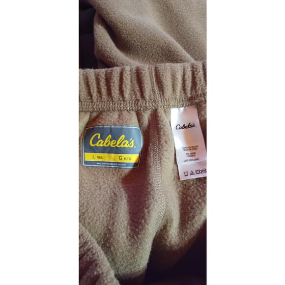 Cabela's Polartec Thermal Fleece Base Layer Pants for Men Size Large Beige - Picture 6 of 7